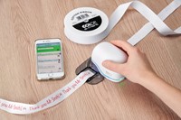 Lint Colop E-mark 15mmx25m blauw-2