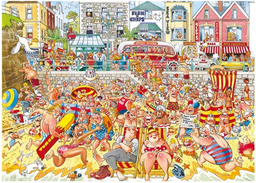 Puzzel Wasgij Retro Orginal 8 Vloed 1000 stukjes-1