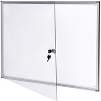 Binnenvitrine wand MAULextraslim whiteboard 8xA4 met slot-2