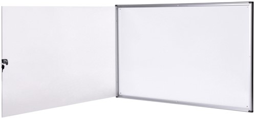 Binnenvitrine wand MAULextraslim whiteboard 8xA4 met slot-1