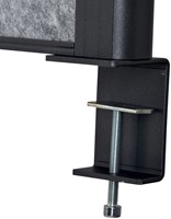 Scheidingswand MAUL akoestiek Uplight 120x50 donkergrijs antrac.frame tafelklem-2