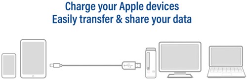 Kabel ACT USB 2.0 naar Lightning laad -en data 2 meter-1