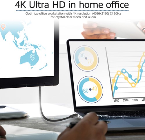 Kabel ACT USB-C naar Displayport 60Hz 2 meter-4