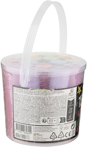 Stoepkrijt Moxy emmer 15 stuks assorti-2