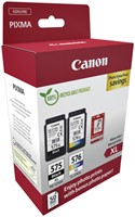 Inktcartridge Canon PG-575XL CL-576XL zw+kl+papier-2
