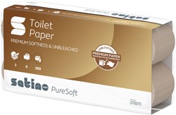 Toiletpapier Satino MT1 PureSoft 3-laags 250 vel naturel 076970