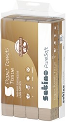 Handdoek Satino PT2 PureSoft w-vouw 2-laags 206x320mm 25x120 vel naturel 277520