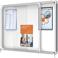 Binnenvitrine Nobo Premium Plus 8xA4 schuifdeur magnetisch-3