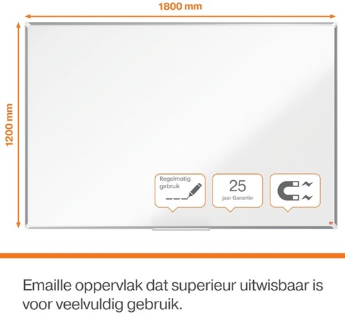 Whiteboard Nobo Premium Plus 120x180cm emaille-6