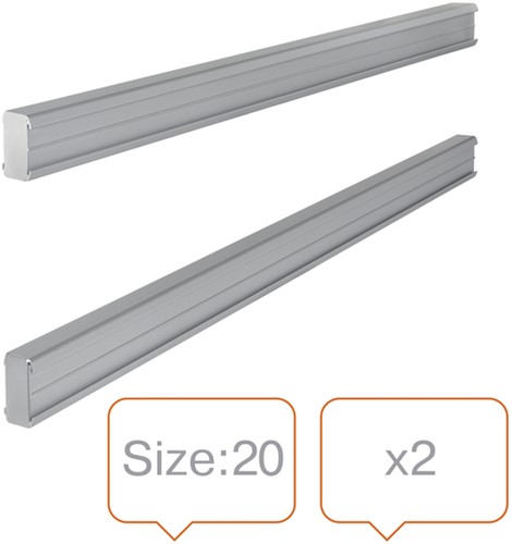 T-kaart wandgeleiders Nobo maat 20 2 stuks-3