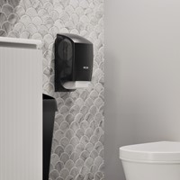Toiletpapierdispenser Katrin systeemrol duo zwart 77519-1