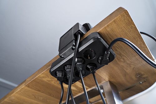 Stekkerdoos Brennenstuhl bureau Estilo 10 voudig inclusief 1 USB C, 1 USB A, 2 meter zilver/zwart-5