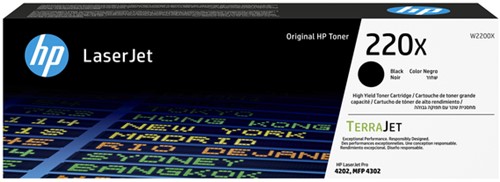 Tonercartridge HP W2200X 220X zwart