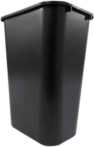 Afvalbak Rubbermaid groot 39 liter zwart