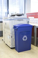 Afvalbak Rubbermaid Slim Jim Vented met luchtsleuven 87 liter blauw-1