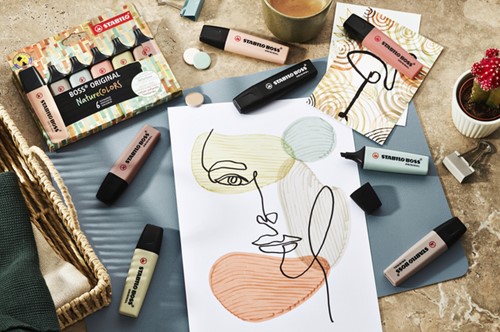 Markeerstift STABILO Boss 70/8 nature colors etui à 8 stuks-3