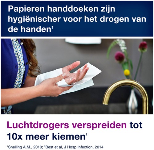 Handdoek Tork H2 Xpress Advanced multifold 2-laags 212x255mm 21x180 vel wit 120398-2