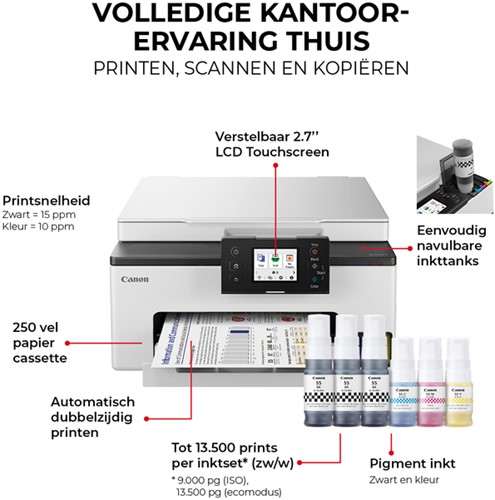 Multifunctional inktjet printer Canon MAXIFY GX1050-5