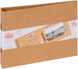 Fotoalbum walther design mini 24 foto's 13x18cm horizontaal kraft