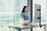 Monitorarm Kensington dubbele verticale bevestiging-2