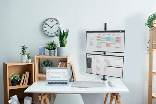 Monitorarm Kensington dubbele verticale bevestiging-1