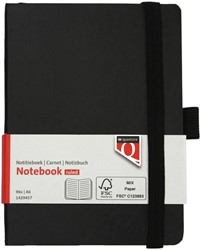 Notitieboek Quantore A6 flex lijn 192blz 80gr zwart
