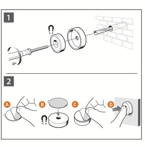 Whiteboard Nobo frameloos modulair 45x45cm-2