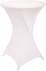 Tafelrok BRASQ voor statafel 80cm wit