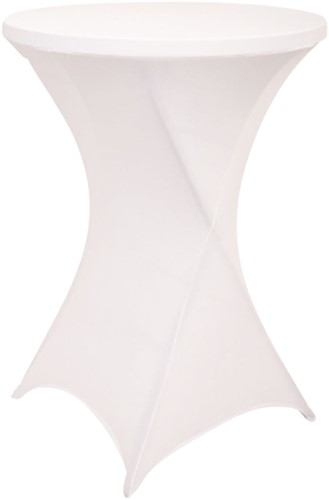 Tafelrok BRASQ voor statafel 80cm wit