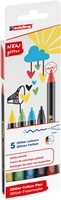 Fineliner edding 1200 fijn glitter assorti set à 5 stuks-2