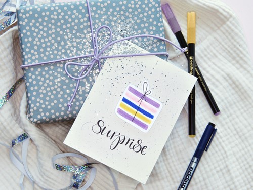 Brushpen edding 1340 glitter assorti set à 10 stuks-1