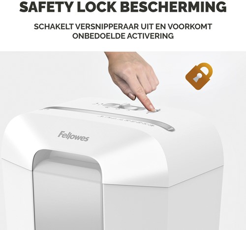 Papiervernietiger Fellowes Powershred LX70 snippers 4x40mm wit-1