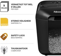 Papiervernietiger Fellowes Powershred LX50 snippers 4x37mm zwart-3