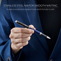 Rollerpen Waterman Hémisphère Colour Blocking black en blue CT fijn-3