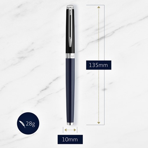 Vulpen Waterman Hémisphère Colour Blocking black en blue CT fijn-2
