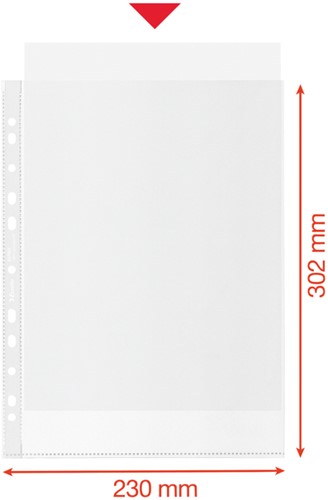 Showtas Esselte recycle PP A4 100µ 11-gaats 50 stuks-1