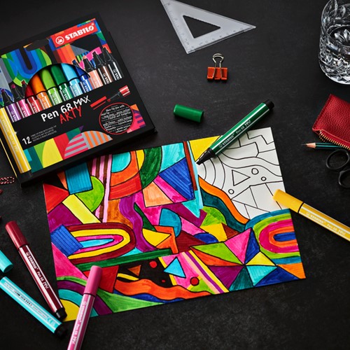 Viltstift STABILO Pen 68/46 Max zwart-4