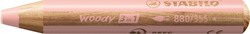 Kleurpotloden STABILO 880 woody 3 in 1 multitalent abrikoos