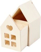 Huis met lade Creativ Company 10.8x6.8 cm hout-1