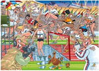 Puzzel Wasgij Original Zomerspelen! 1000 stukjes-1