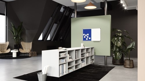 Combibord Legamaster UNITE blauw vilt-whiteboard 60x90cm-3