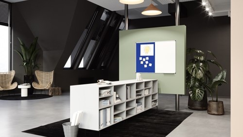 Combibord Legamaster UNITE blauw vilt-whiteboard 90x120cm-3