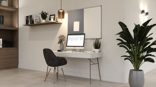 Combibord Legamaster UNITE grijs vilt-whiteboard 90x120cm-2