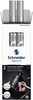 Viltstift  Schneider Paint-it 060 - 061 2.0mm en 0.8mm mtl chrome 2st