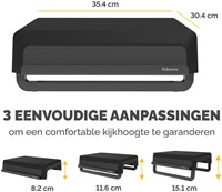 Monitorstandaard Fellowes Breyta zwart-3