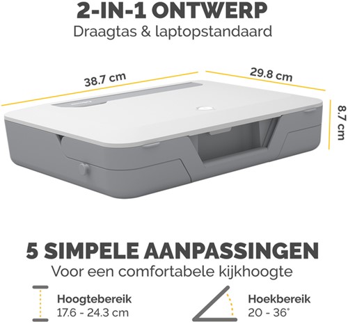 Laptopstandaard Draagtas Fellowes Breyta wit-4