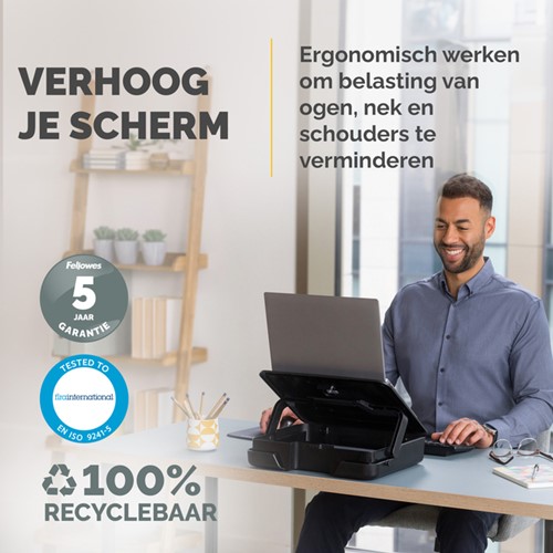 Laptopstandaard Draagtas Fellowes Breyta zwart-2