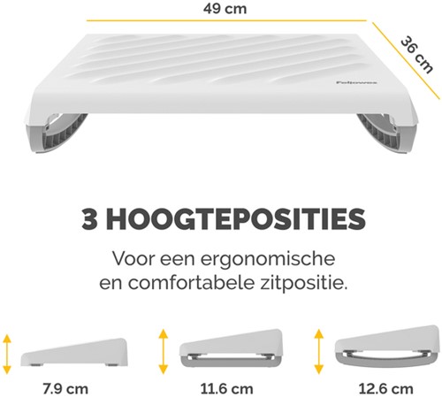 Voetensteun Fellowes Breyta wit-1