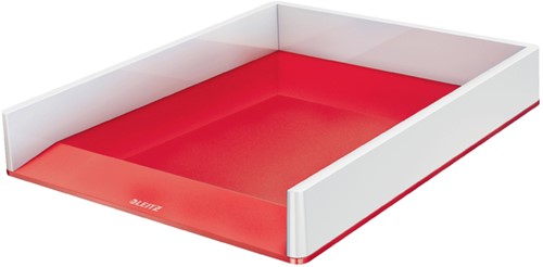 Brievenbak Leitz WOW A4 wit/rood