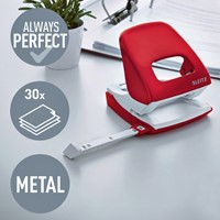 Perforator Leitz WOW 5008 NeXXt  metaal 30 vel rood-2